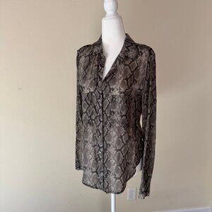 Bella Dahl Reptile Print Blouse
